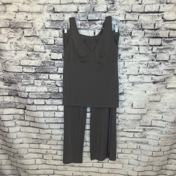 Everyday Ritual Grey Pajama Set Size L - Picture 4 of 9